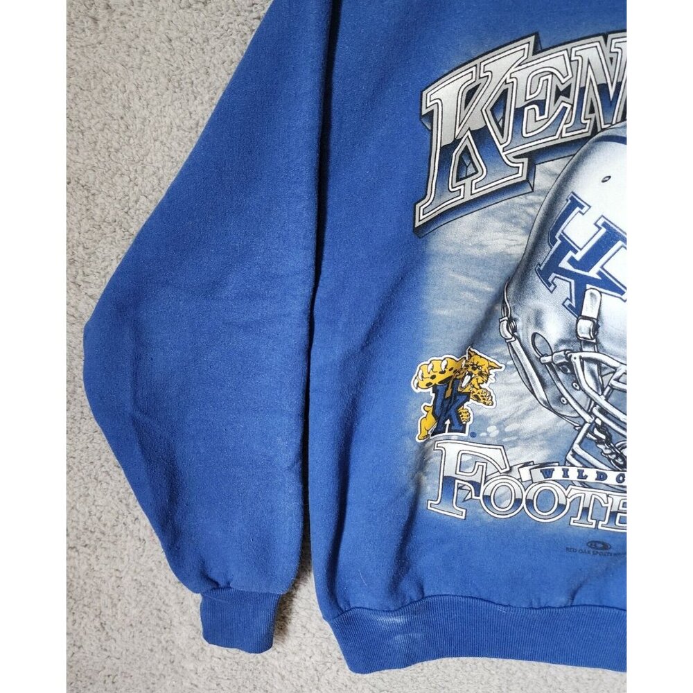 VTG University of Kentucky Wildcats Football Graphic Blue Sweatshirt NCAA Size M - Picture 6 of 15